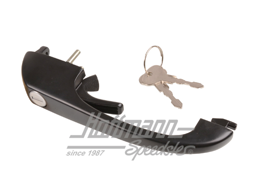 Tirador de puerta, con cerradura, Furgoneta T3, negro | 251 837 205 | 370-3225