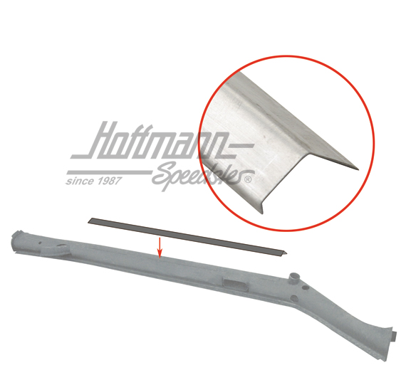 Regleta de sujeción, alfombrilla en el apoyapiés, -.68 | 111 801 121 | 050-1240