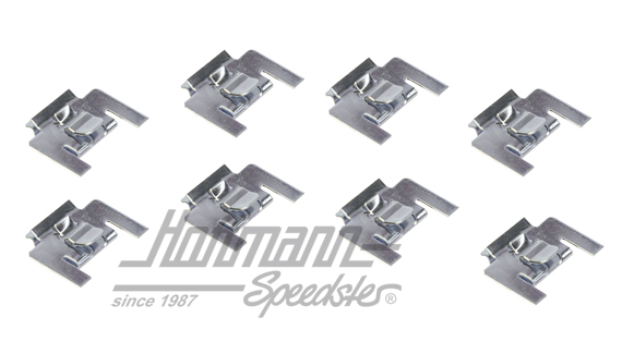 Pinza, listones de ranura de la ventanilla,  (8 piezas) | 171 837 485  8x | 350-3505-08