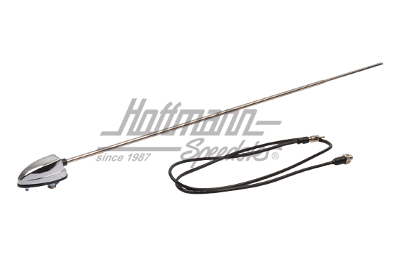 Antena, universal, 1 pie, base cromada | 111 999 901 A | 020-4397-10