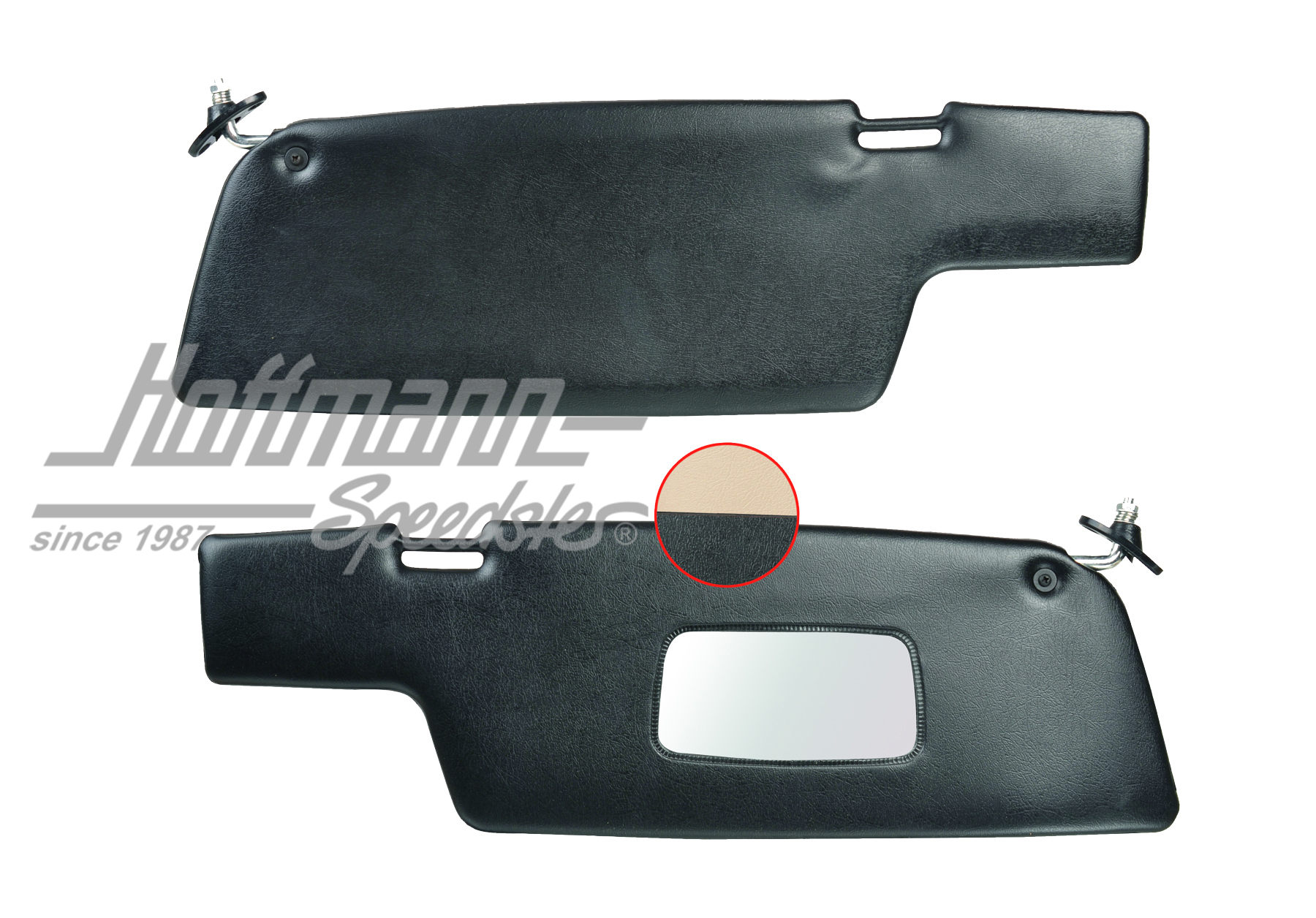 Visera parasol, 69-77, crema / negro | 911 731 031 02 | 580-0204-10