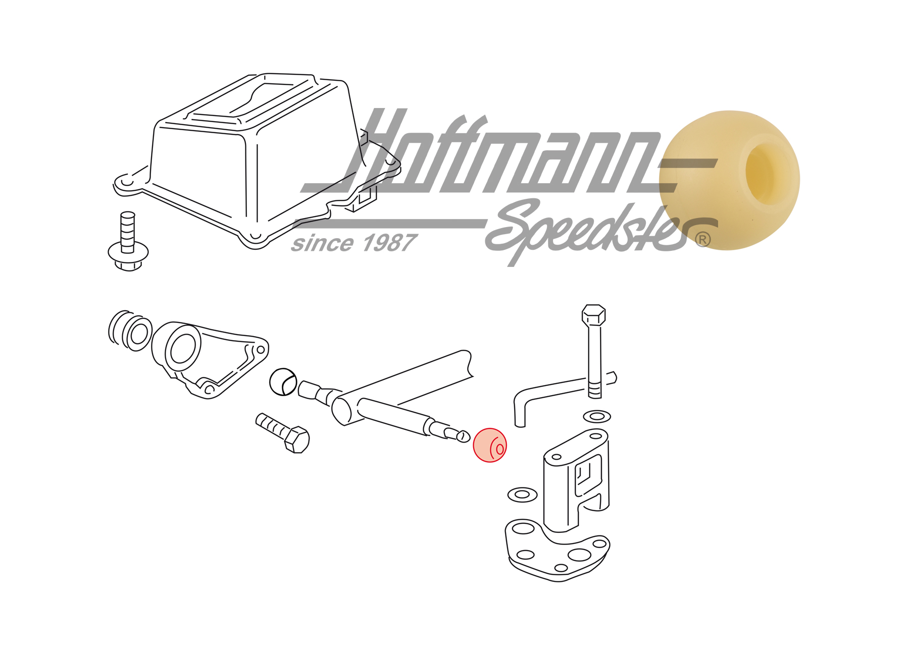 Bola de rodamiento, cabeza de horquilla, anterior, 23 mm | 015 311 544 | 407-2010-37