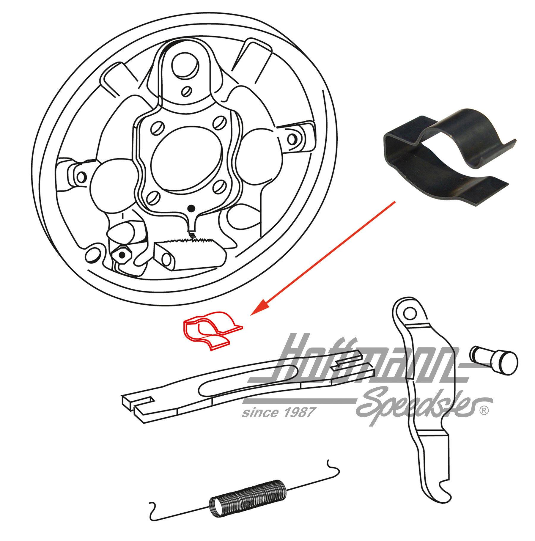 Pinza para barra de presión | 113 609 625 | 020-4098