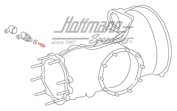 Varilla de empuje
, interruptor de luz marcha atrás, 901                                           