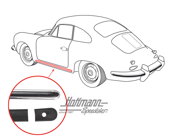 Moldura bajo la puerta, 356 A, izquierda/derecha | 644 559 011 00 | 510-8066