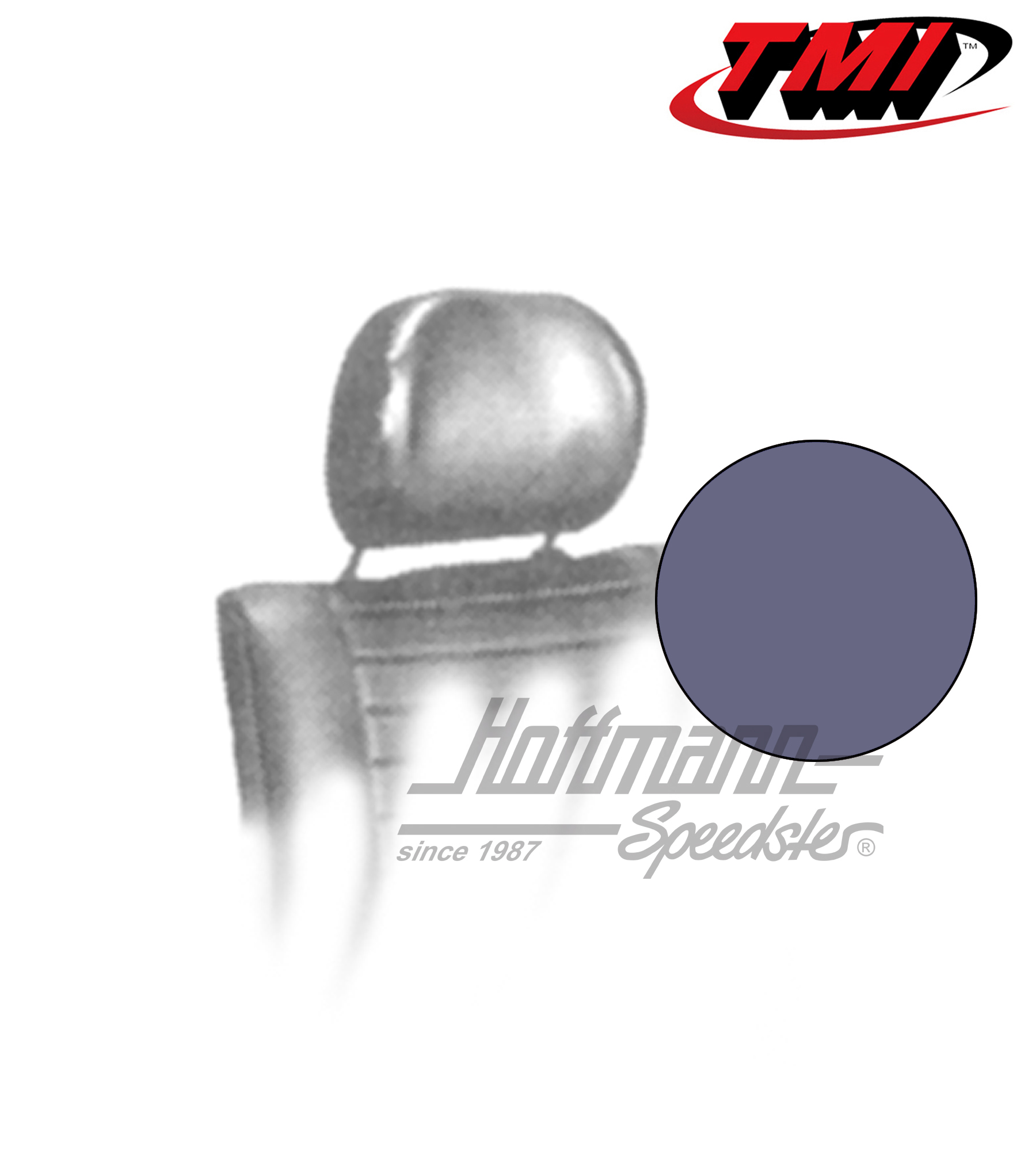 Fundas de reposacabezas, 8.75-, azul | 43-1010-18 | 055-7020