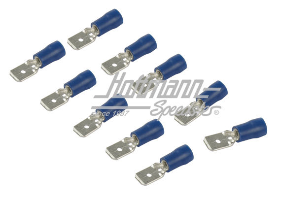 Enchufe plano, 1.5-2.5 mm, azul, 6.3 mm | 50 252 521 | 020-0834