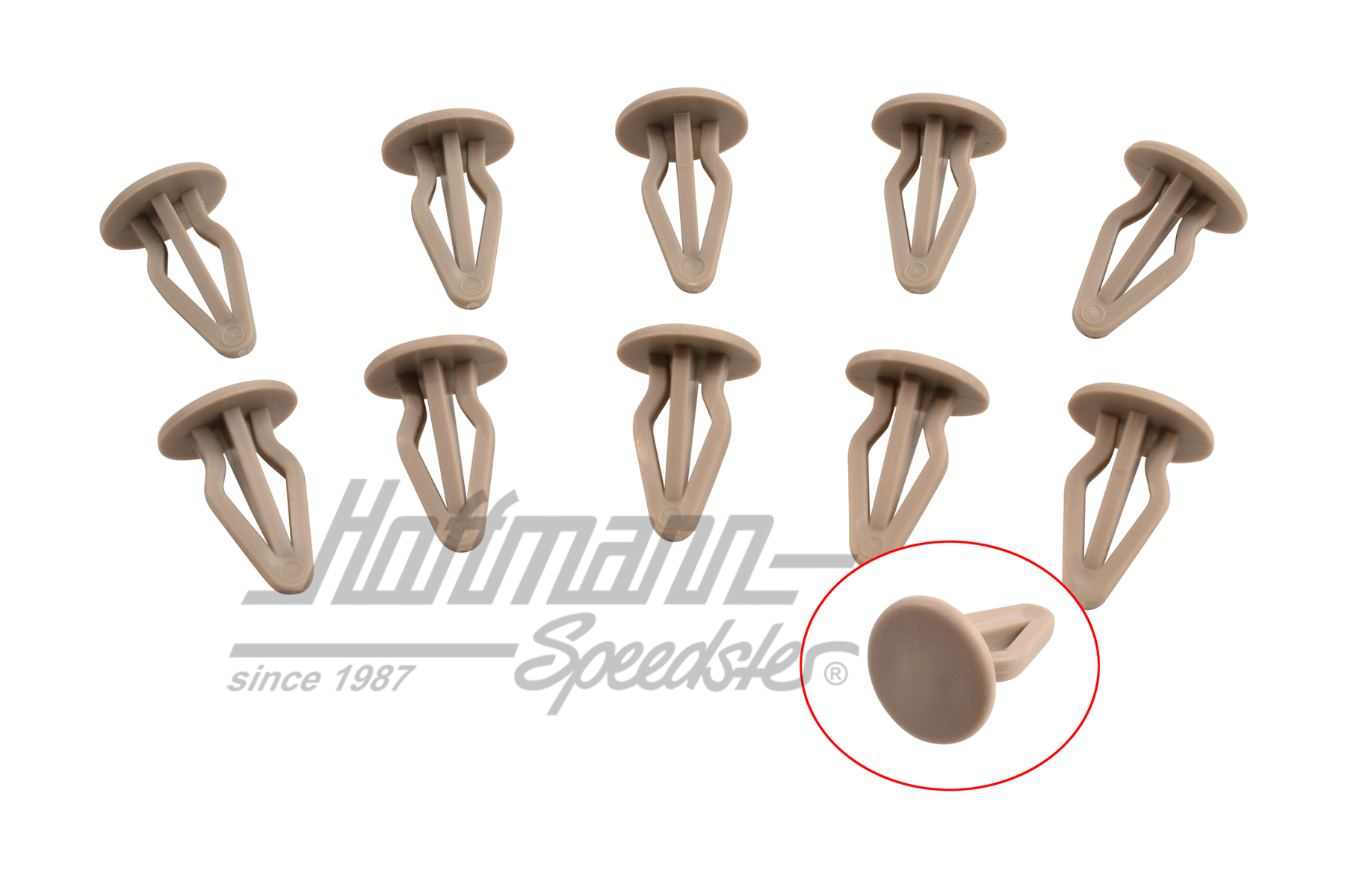 Clip, revestimiento lateral / posterior, gris piedra | 801 867 299 | 180-1912-13