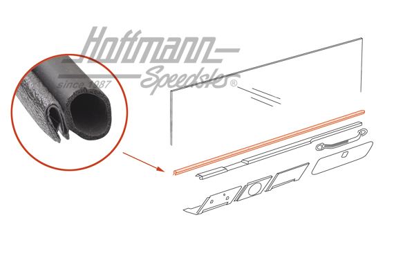 Junta, cuadro de instrumentos / cristal abatible | 181 857 849 | 080-2930-10