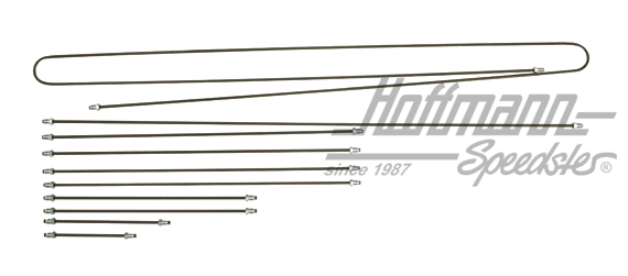 Kit de tubería de freno, Furgoneta T1, freno de doble circuito | 211 698 005 D | 089-2550-09