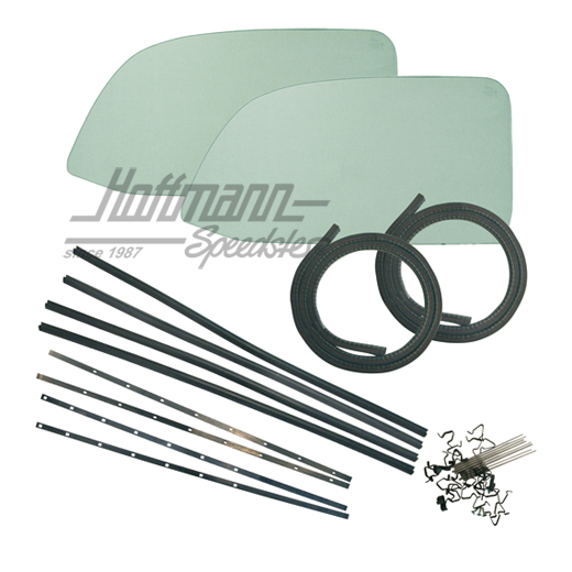 Juego de recambio de 1 pieza, cristal lateral delantero, verde, 8.64-, verde |  | 010-3212