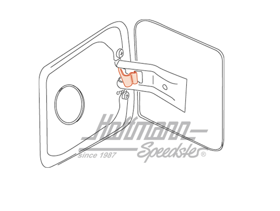 Resorte, tapa del depósito, Furgoneta T1/T2, 66-71                                                  