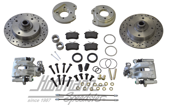 Freno de disco HA, perforado, 4 agujeros/círculo de agujero 130, eje oscilante | BA KER 33 HP | 020-3918-03