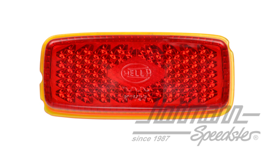 Cristal, carcasa tulipa posterior,, luz de freno, 356, 50-52, Hella                                 