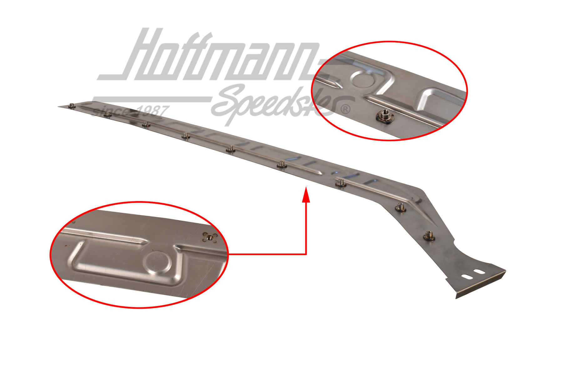 Base de conducto de aire caliente, 70-, izquierda, Calidad Superior | 111 801 171 D | 050-1460-01