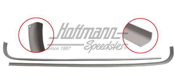 Chapa de reparación, marco de parabrisas, inferior | J40972 | 390-0007-05