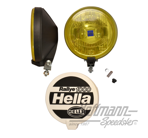 Faro de luz larga, Rallye 1000, Hella, amarillo | 1F7 004 700-71 | 190-4020