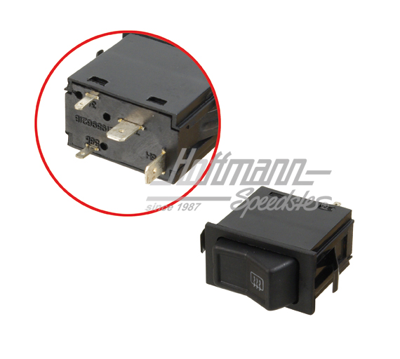 Interruptor, calefacción luneta trasera, 78-93 | 321 959 621 B | 190-7110