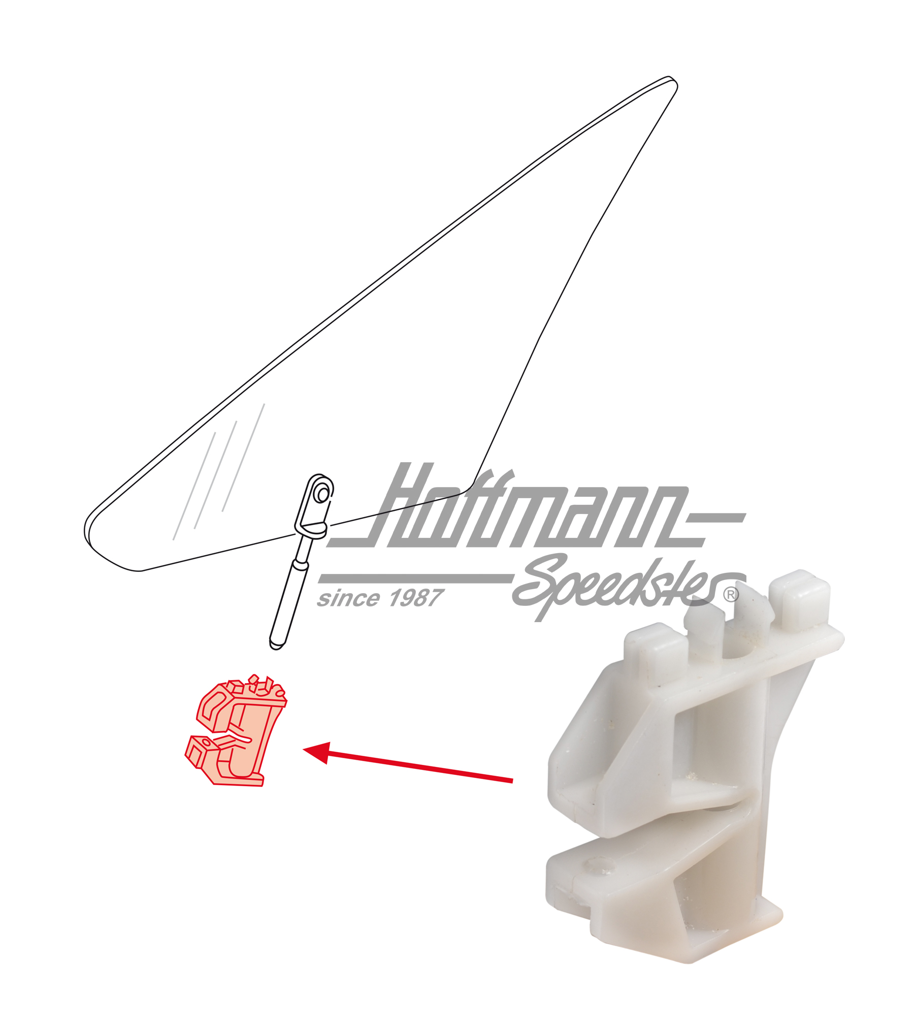 Cojinete pivote, abajo, ventana pivotante, izqda./dcha. | 171 837 455 | 180-1270-30