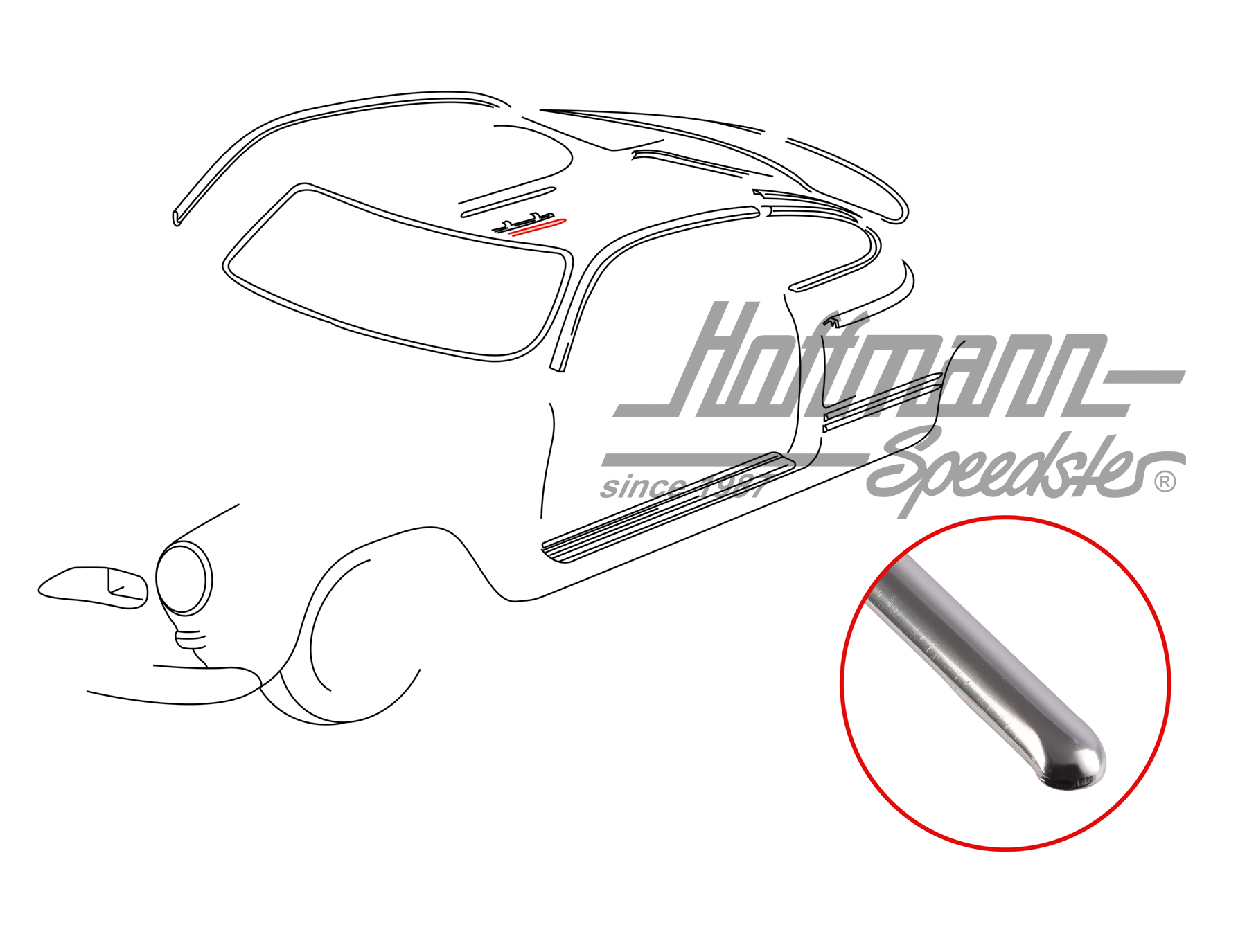 Moldura, revestimiento lateral, central, 8.67-7.74 | 141 853 115 A | 066-0028-66