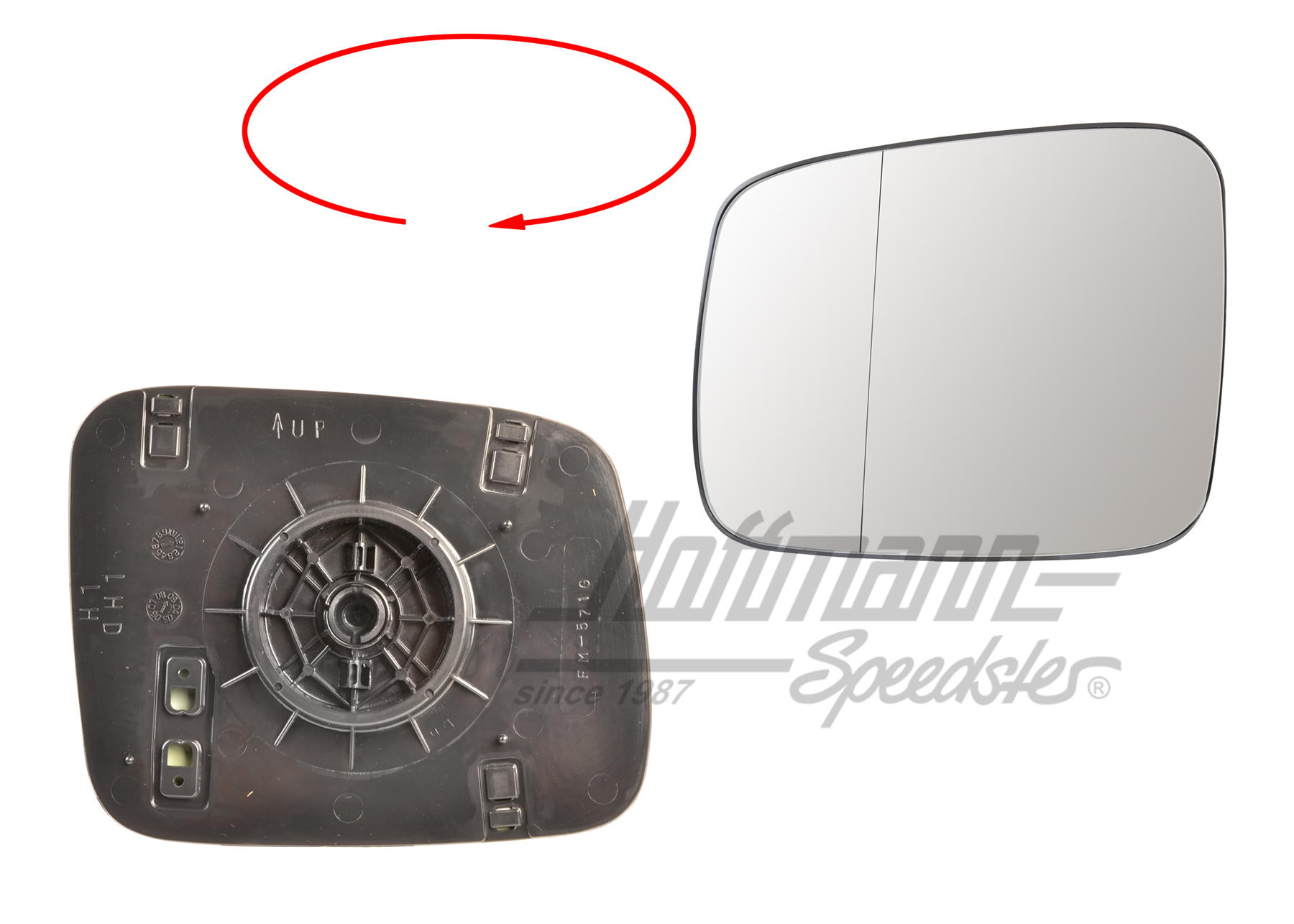 Cristal de retrovisor, asférico, izquierda | 701 857 521 Q | 408-6710-11