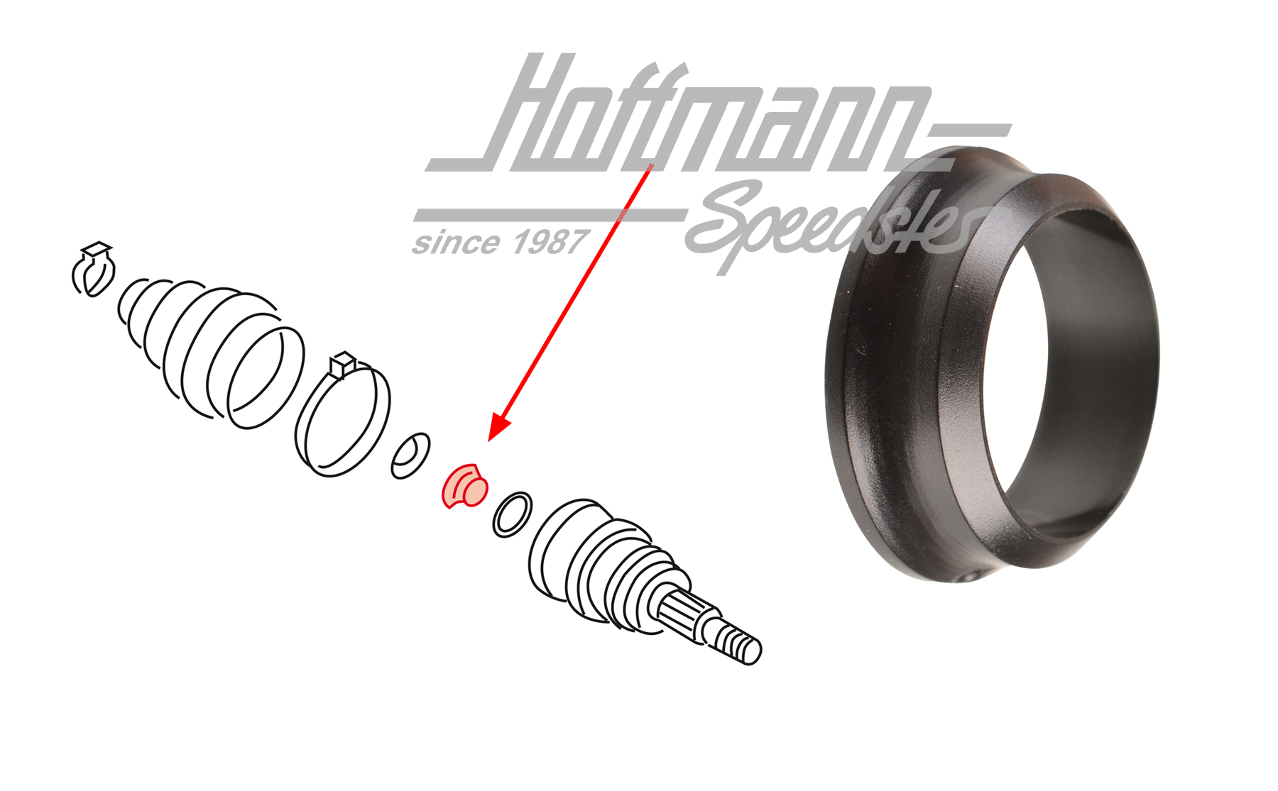 Anillo de desgaste, junta homocinética, exterior | 701 407 295 | 404-1040