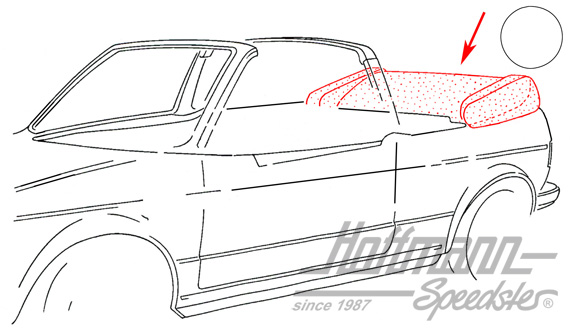 Funda de capota, 8.81-7.93, de piel sintética, blanca |  | 180-4926-50