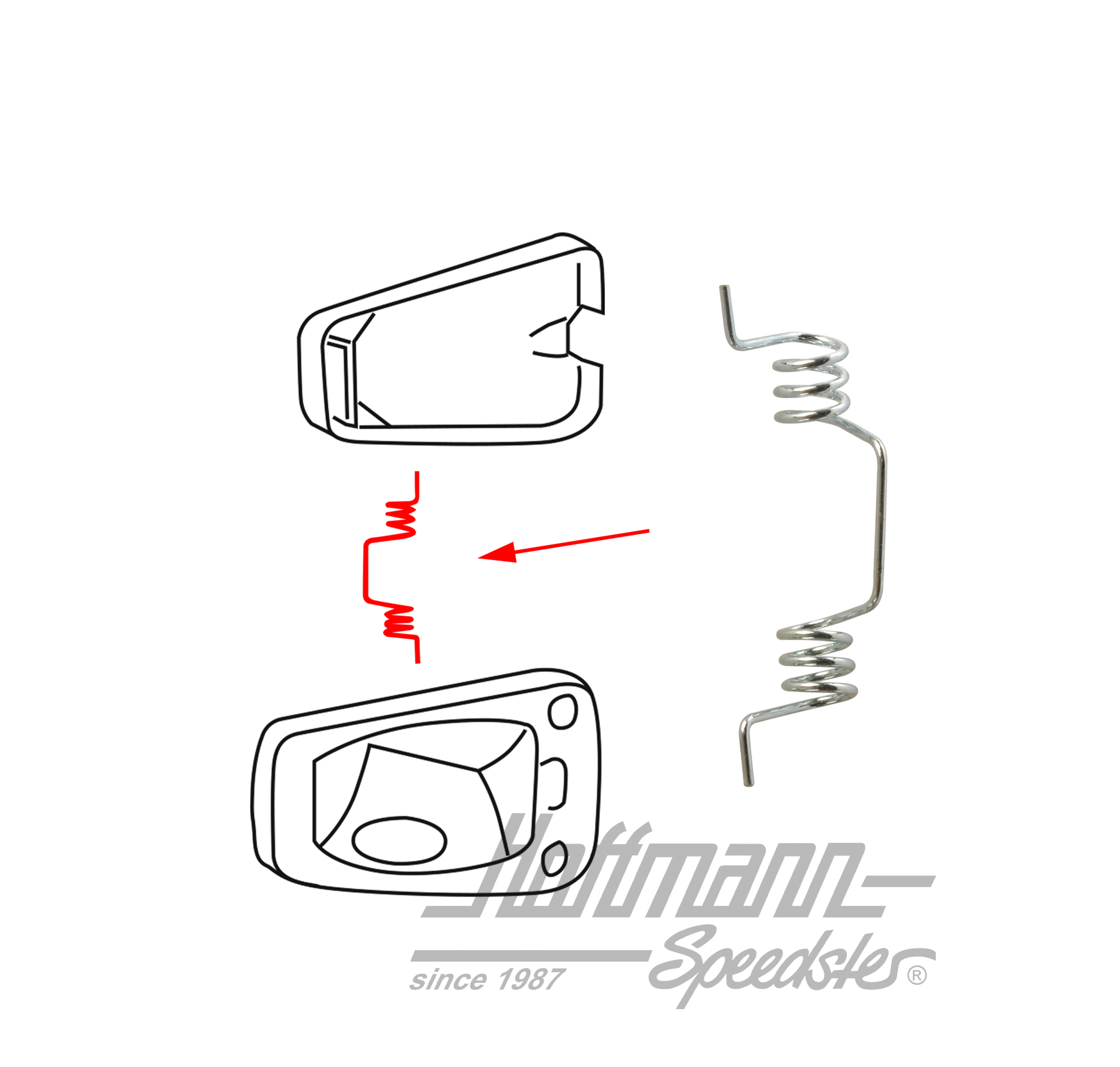 Resorte, tapa del depósito | 111 809 931 | 020-5022