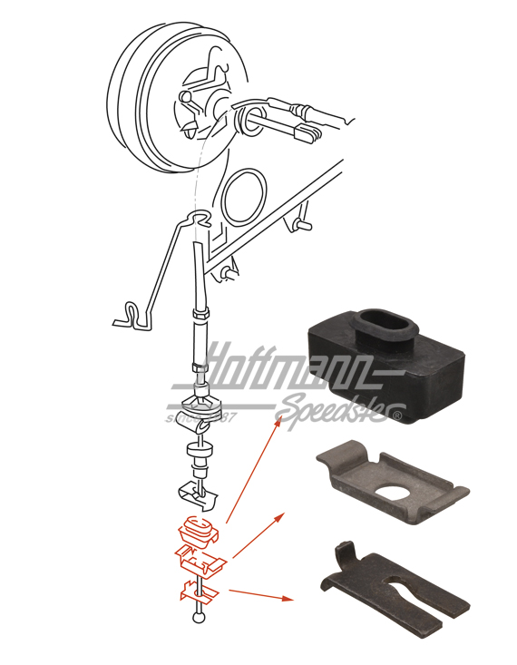 Kit de montaje, cable del embrague, auto-ajuste | 533 798 105 | 207-0850