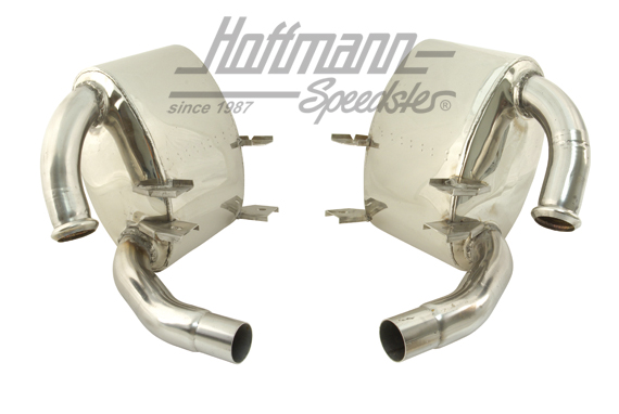 Kit de silenciador deportivo, acero inoxidable pulido, 996                                          