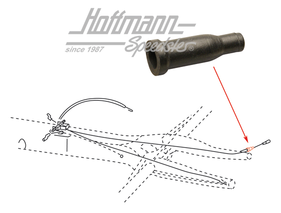 Pasante de goma, cable de calefacción, izquierdo / derecho | 113 711 691 | 020-5290