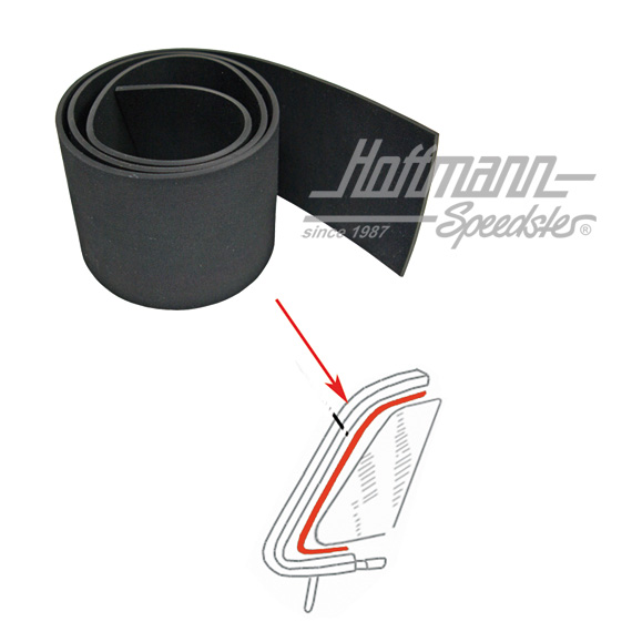 Junta entre cristal ventanilla giratoria / marco | 221 845 295 A | 020-5233-10