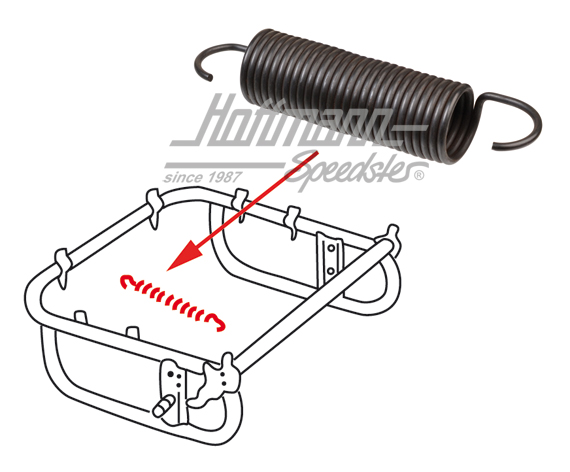 Resorte, bloqueo asiento, 8.55-12.79 | 113 881 245 B | 055-7094-18