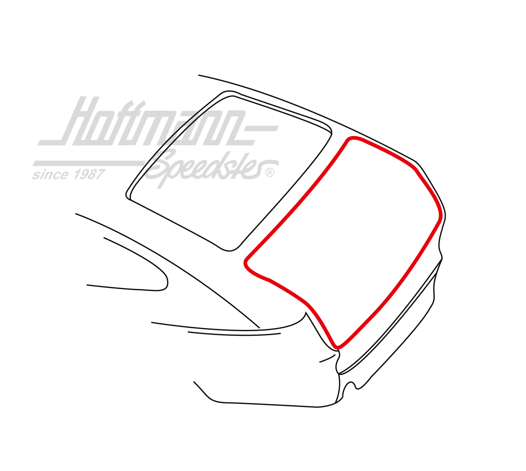 Junta, portón posterior, Tipo 3, Hatchback | 311 827 705 A | 069-8074