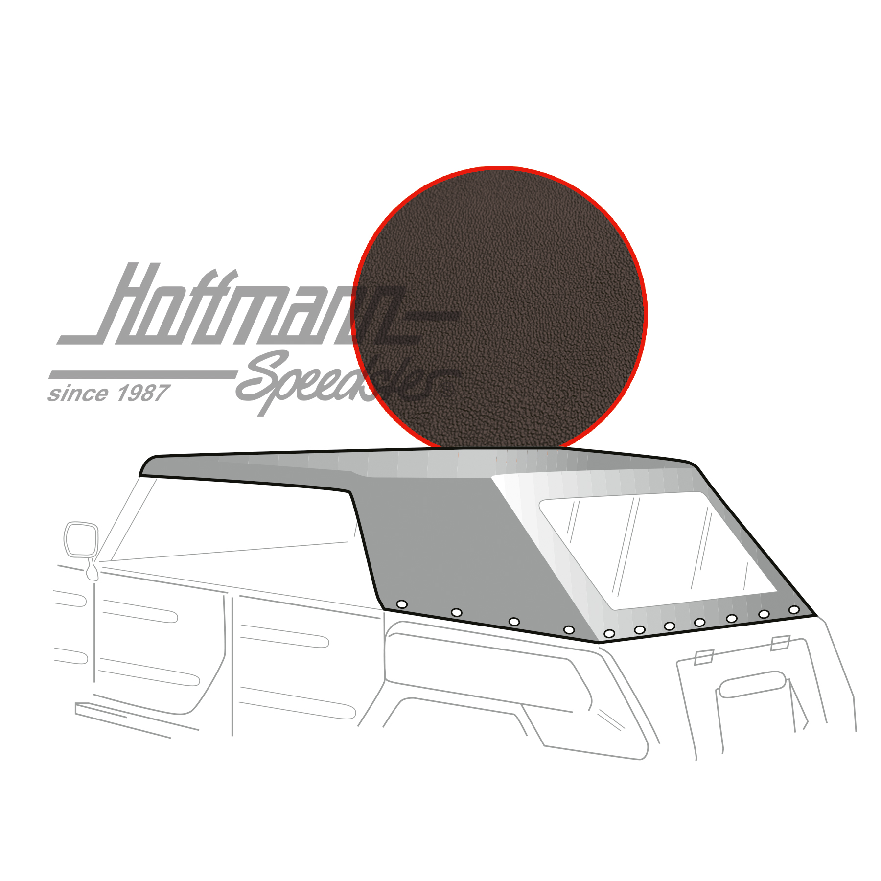 Capota, Tipo 181, 69-79, vinilo, negro | 22-4022-40 | 080-2872-10