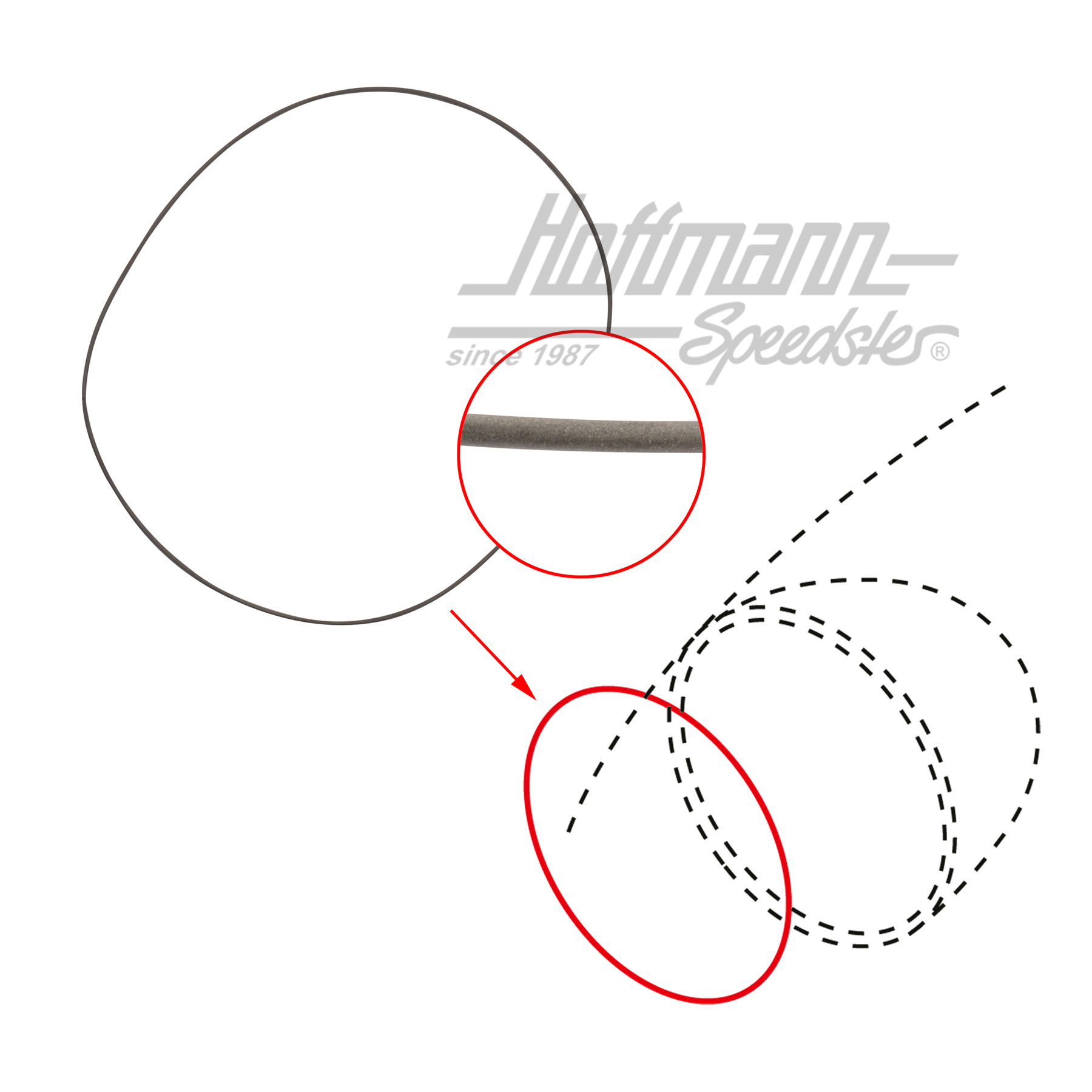 Junta para faro / carcasa de  faro, 8.67- | 111 941 129 | 020-4992