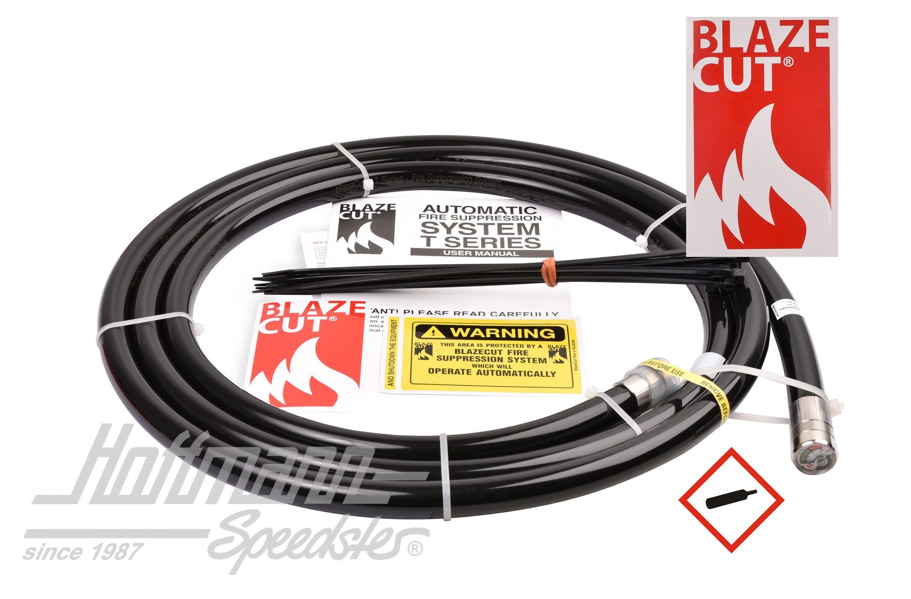 Sistema de extinción de incendios, BLAZECUT, 3 metros | T300E-BLK | 410-0935-30