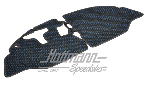 Alfombrillas, fibra de coco, 59-65, azul / negro | ZVW 2BUS ABL | 098-0040-15
