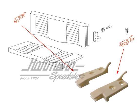 Admisión, respaldo asiento trasero, Cabriolet 68-74 | 141 885 563 A | 066-1242