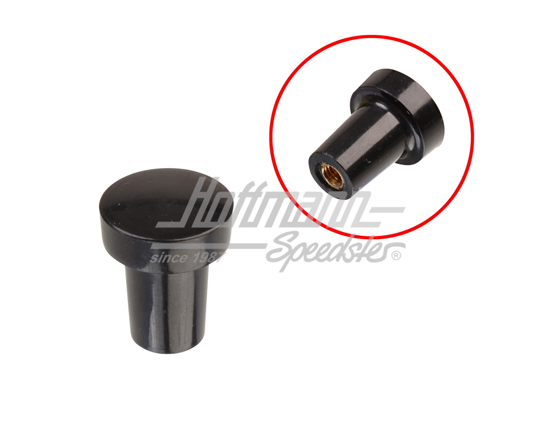 Botón, interruptor de limpiaparabrisas, negro
                                                     