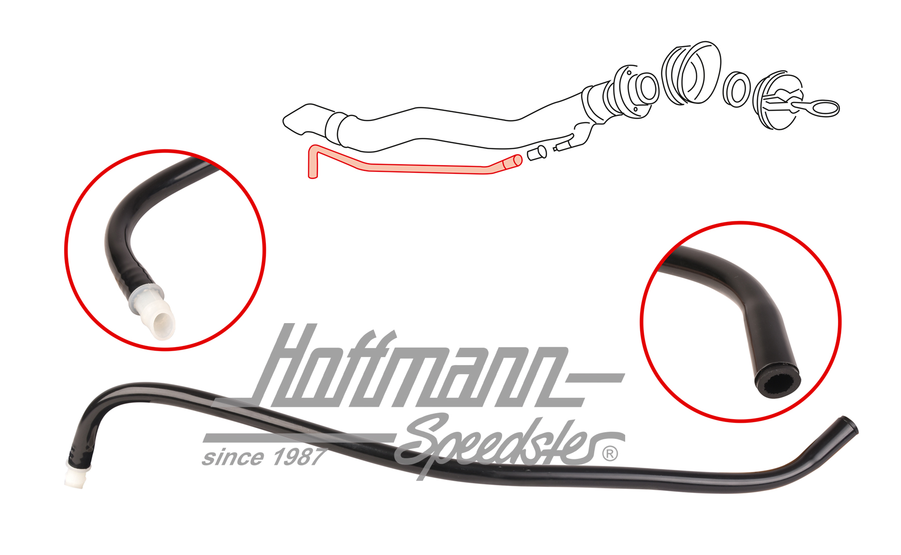 Tubería de ventilación, boca de llenado | 251 201 166 | 320-7040-10