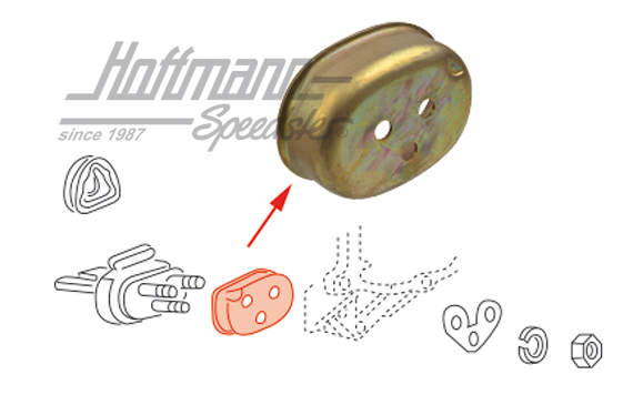 Casquillo de montaje, cojinete de caja de cambios, anterior | 113 301 329 E | 020-0690-30