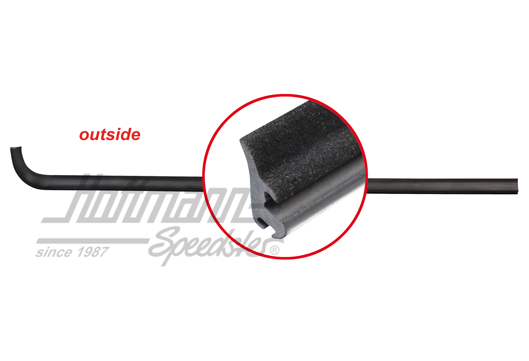 Junta de ranura, anterior, 4 puertas, derecha | 191 837 478 A | 208-7110-02