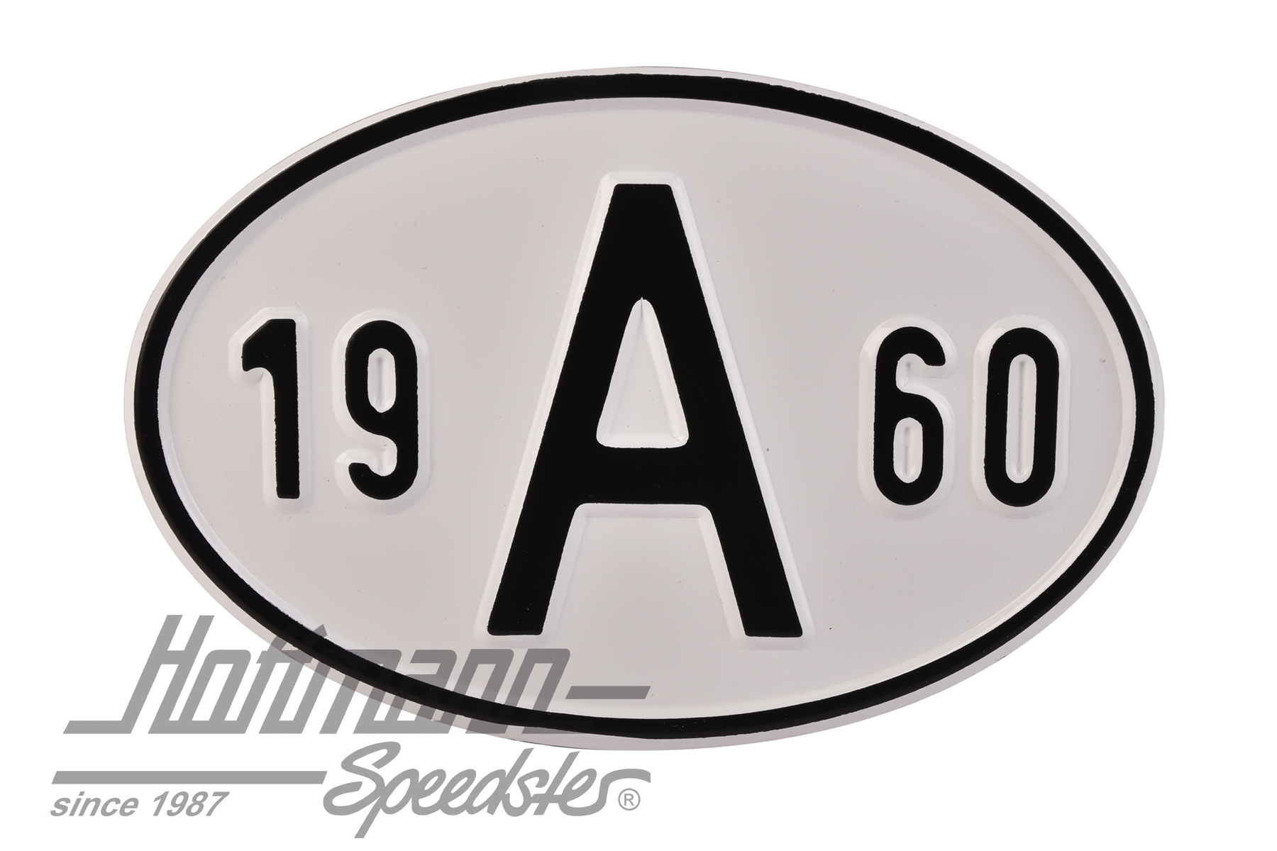 Placa de nacionalidad "A" (Austria), "1960", aluminio |  | 020-2398-60